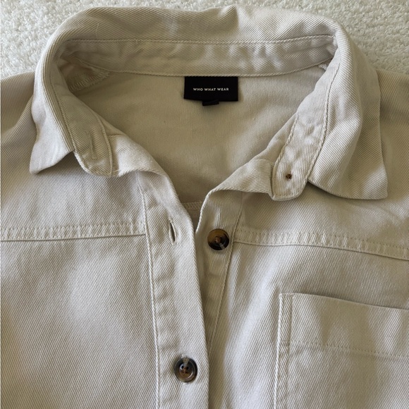 Who What Wear Women’s Long Sleeve Dress Size Large Color Cream - Picture 8 of 13